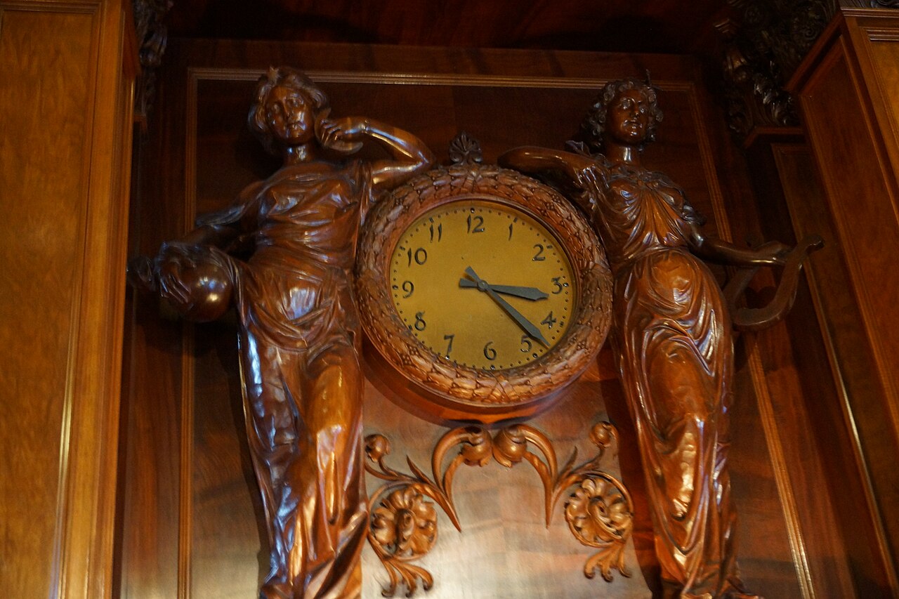 Carved interior detail at the Turnblad Mansion, Minneapolis