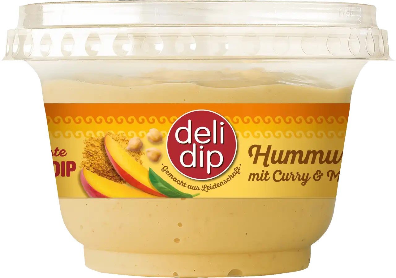 Hummus mit Curry & Mango