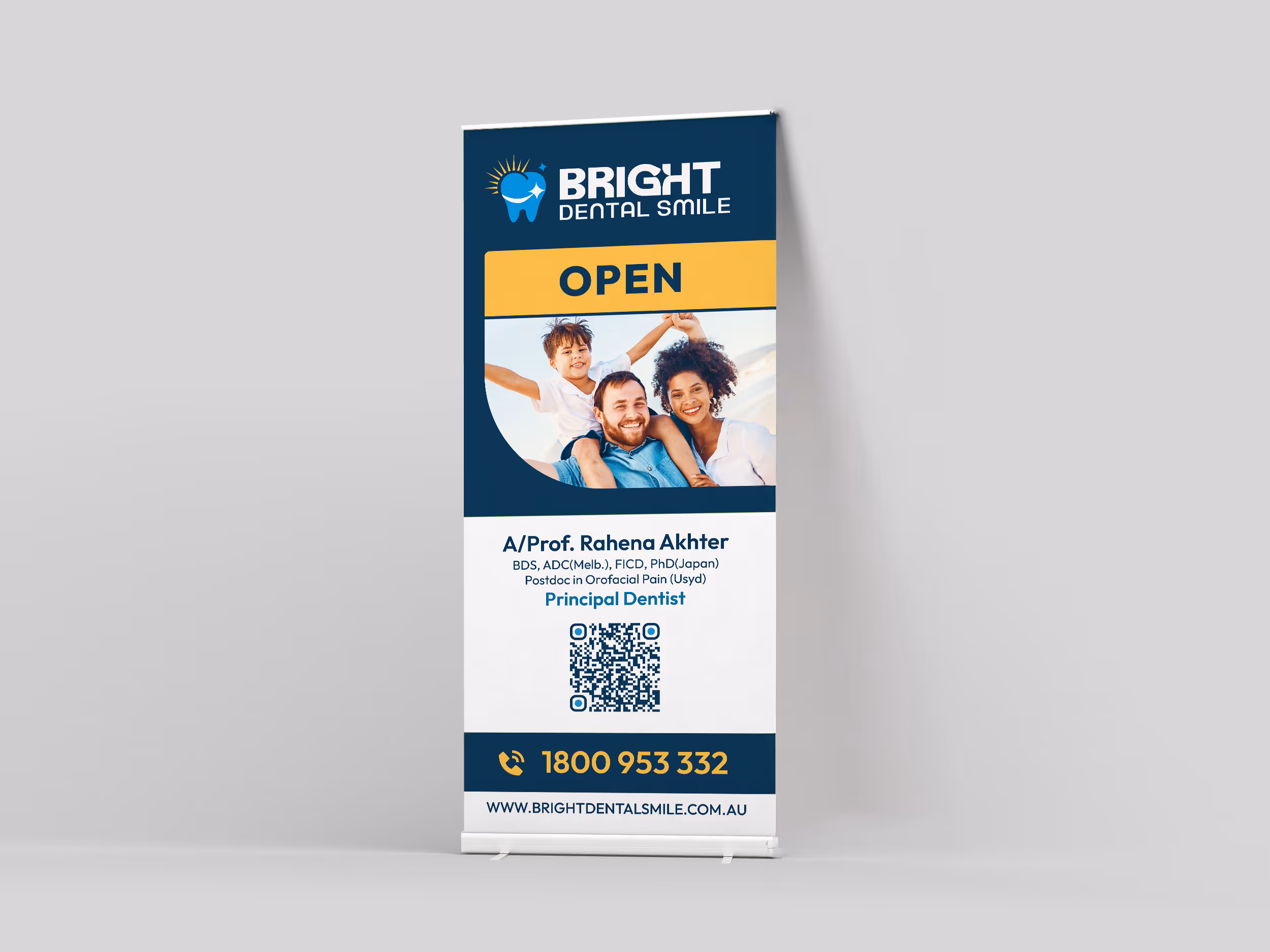Dental Clinic Pull up Banner Design