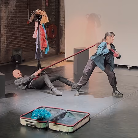 in stage internationals playing physical theater