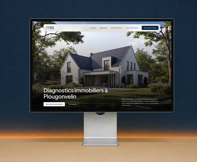 Site web Armen Diag réalisé par l'agence Apollo