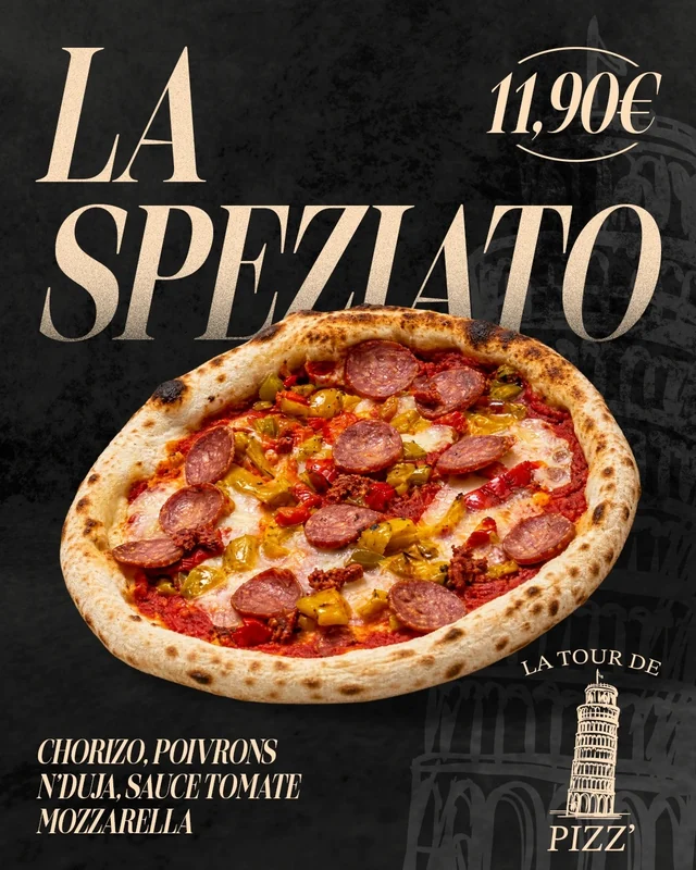 Publication Instagram La Tour de Pizz' créée par l'agence Apollo