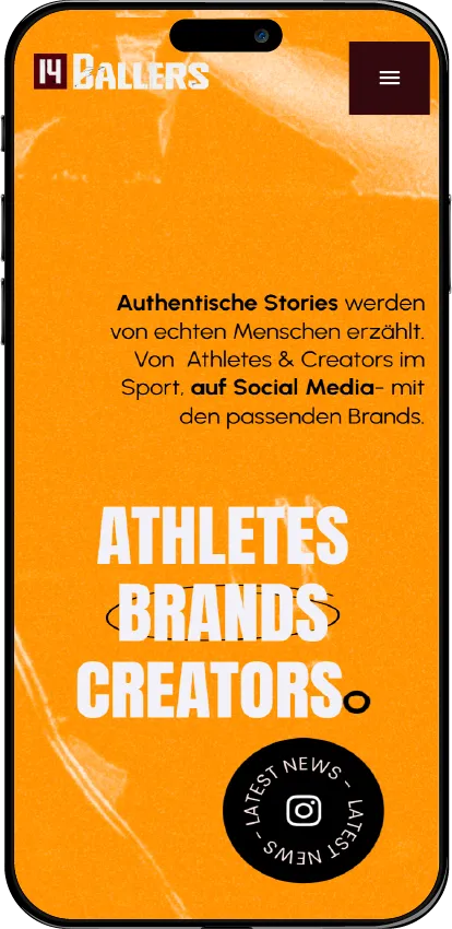 Mockup mobile 14BALLERS
