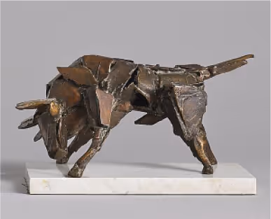 Photo of John Behan bull sculpture