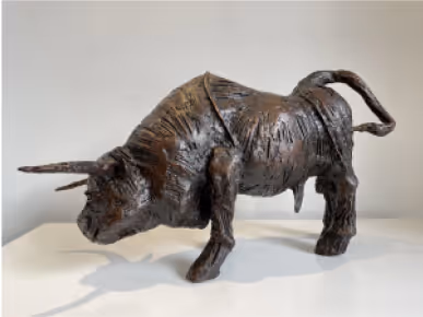 Photo of John Behan bull sculpture