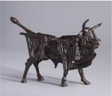 Photo of John Behan bull sculpture