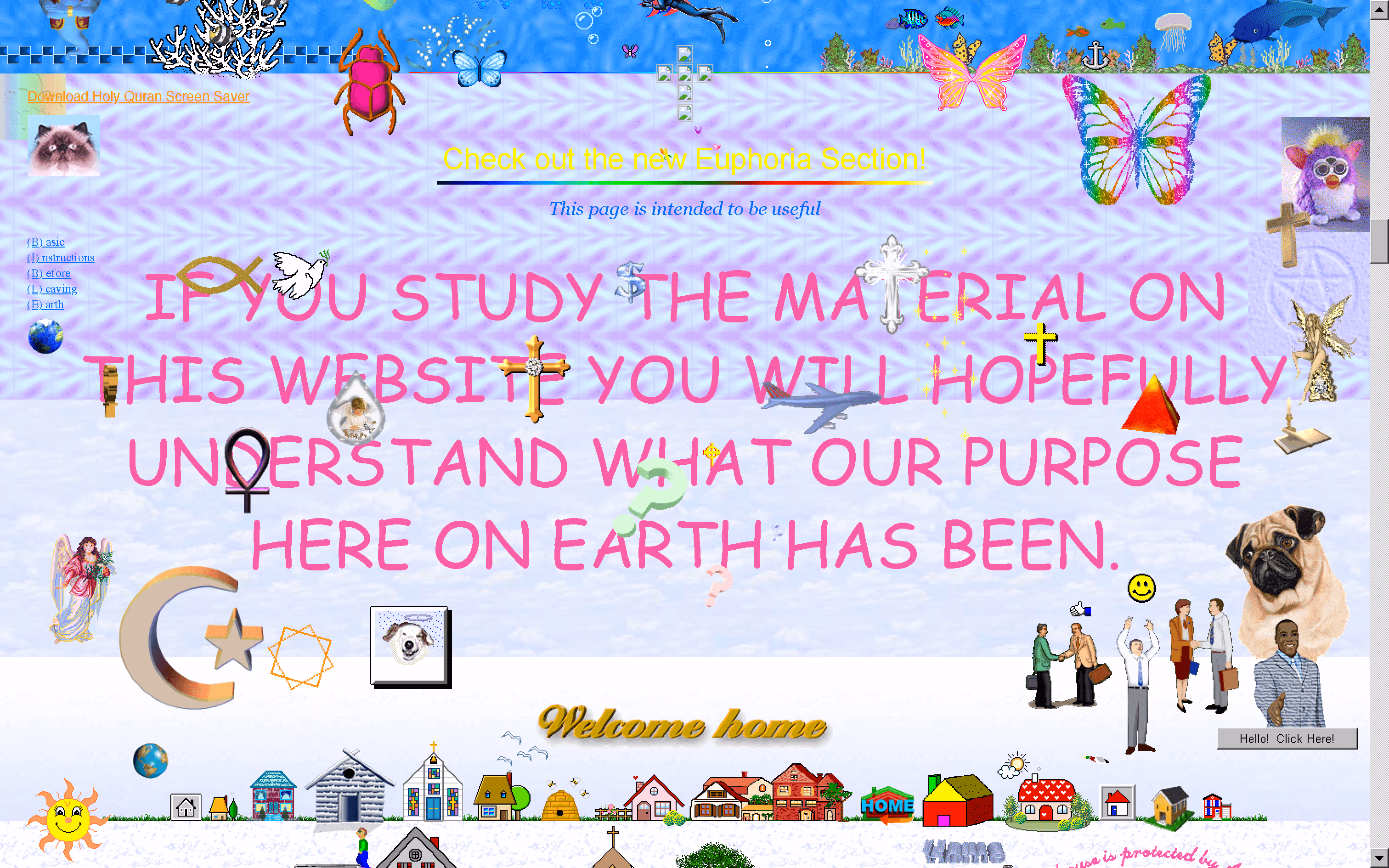 Screenshot of sample of deliberately awkward design.