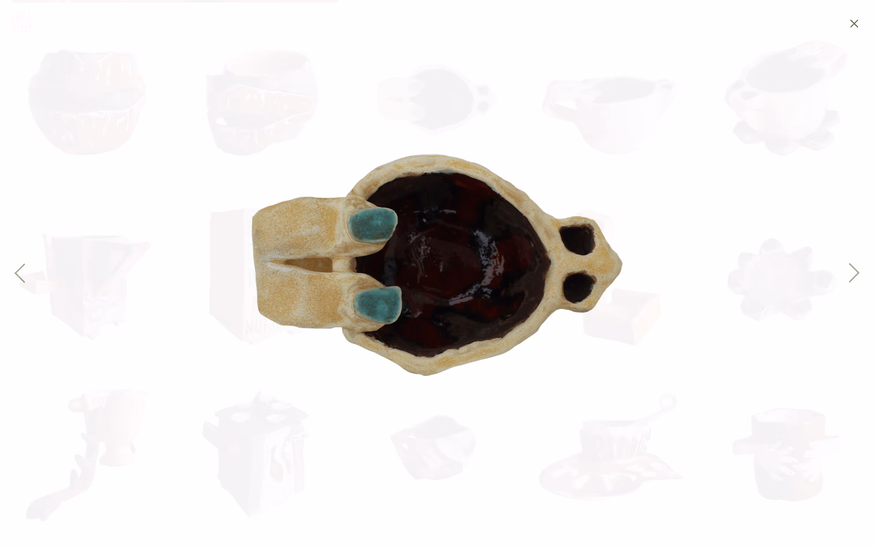 Screenshot from site of isolated view of ceramic from "Breakfast" series. 