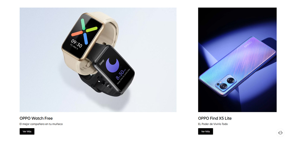 Two OPPO Watch Free smartwatches, one gold with colorful X on screen, the other black showing sleep tracking with a crescent moon and 8 hours 30 minutes sleep duration, alongside a purple-blue gradient OPPO Find X5 Lite smartphone with a triple camera setup.