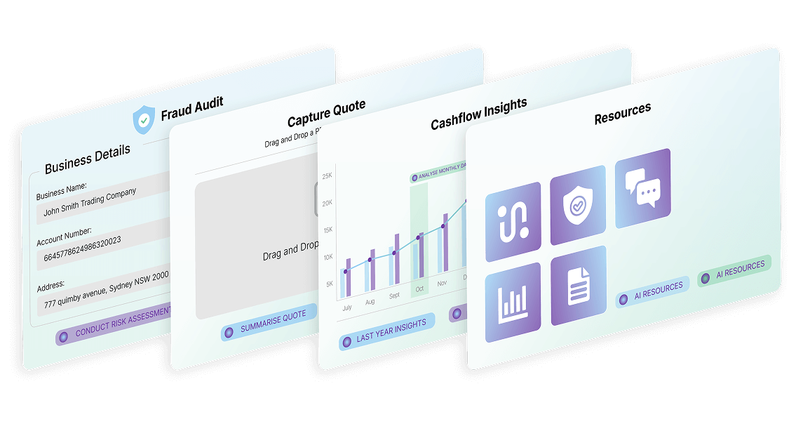 Valiant's Embedded Finance Interface Illustration