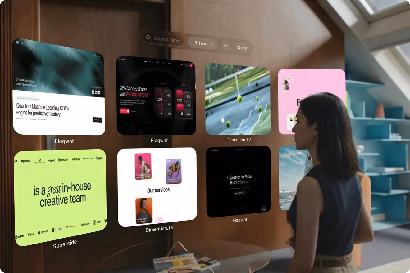 A glowing Earth with network lines over a serene sunset sky and ocean. Overlayed futuristic text boxes read: "Motion," "3D," "Storytelling," and "2026."