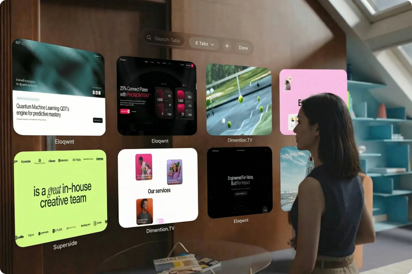 A glowing Earth with network lines over a serene sunset sky and ocean. Overlayed futuristic text boxes read: "Motion," "3D," "Storytelling," and "2026."