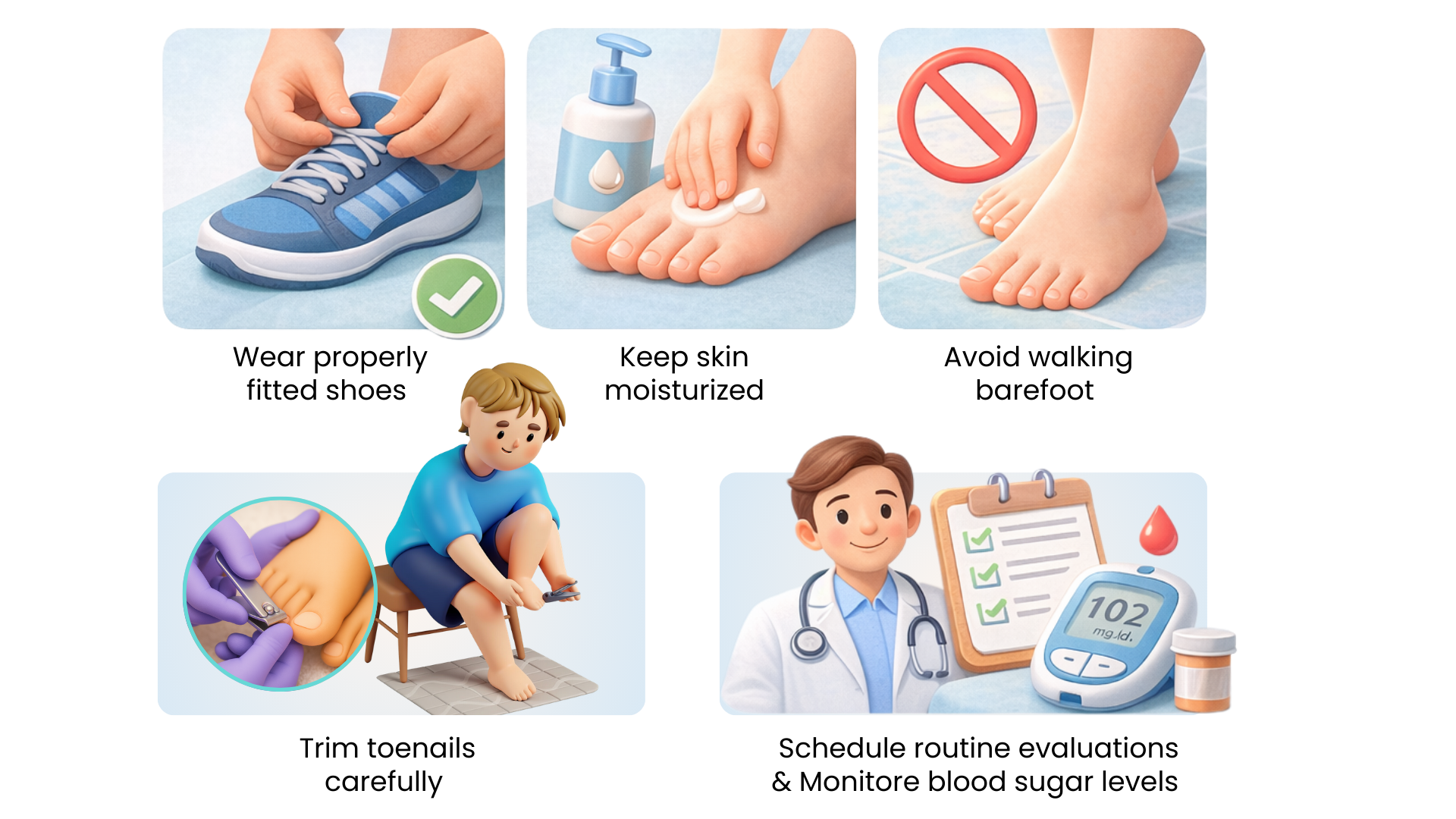 diabetic wound care infographic