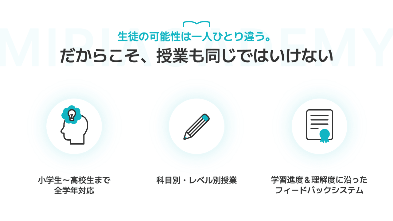 ブルー モダン 教育 詳細ページ