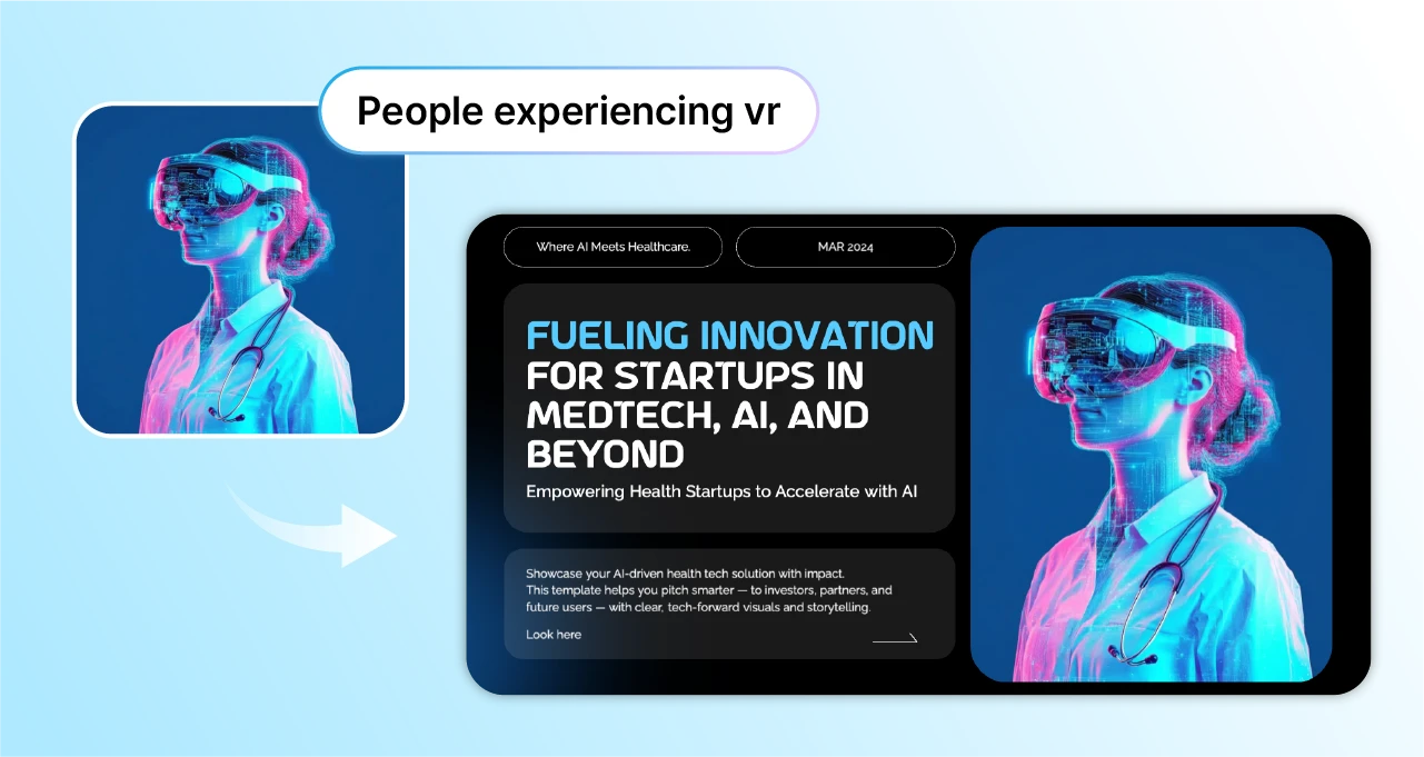 A product detail page created using the AI Image Generator feature