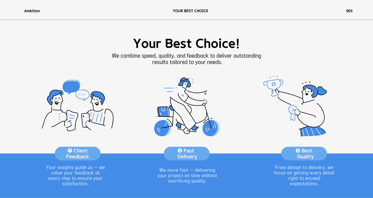 Web page section created using the AI Illustration Generator feature