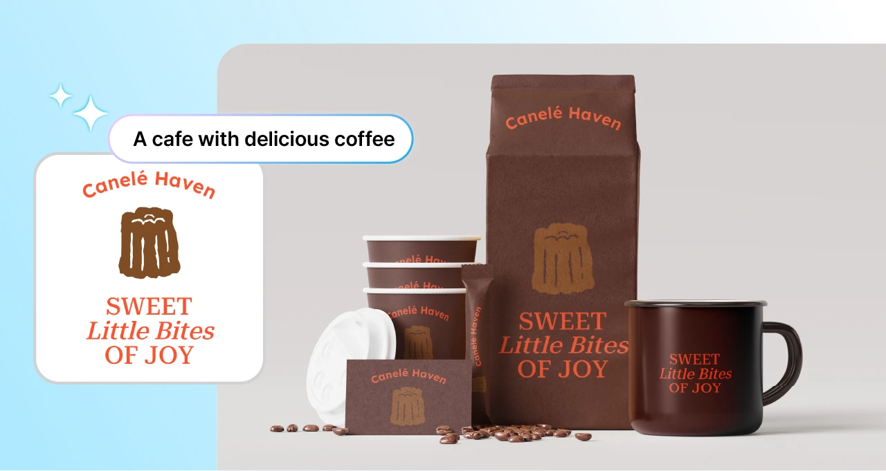 Cafe logo created using the AI Logo Maker feature