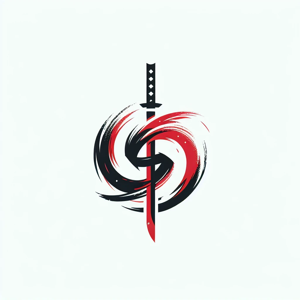 ロゴメーカーで生成した剣のロゴ