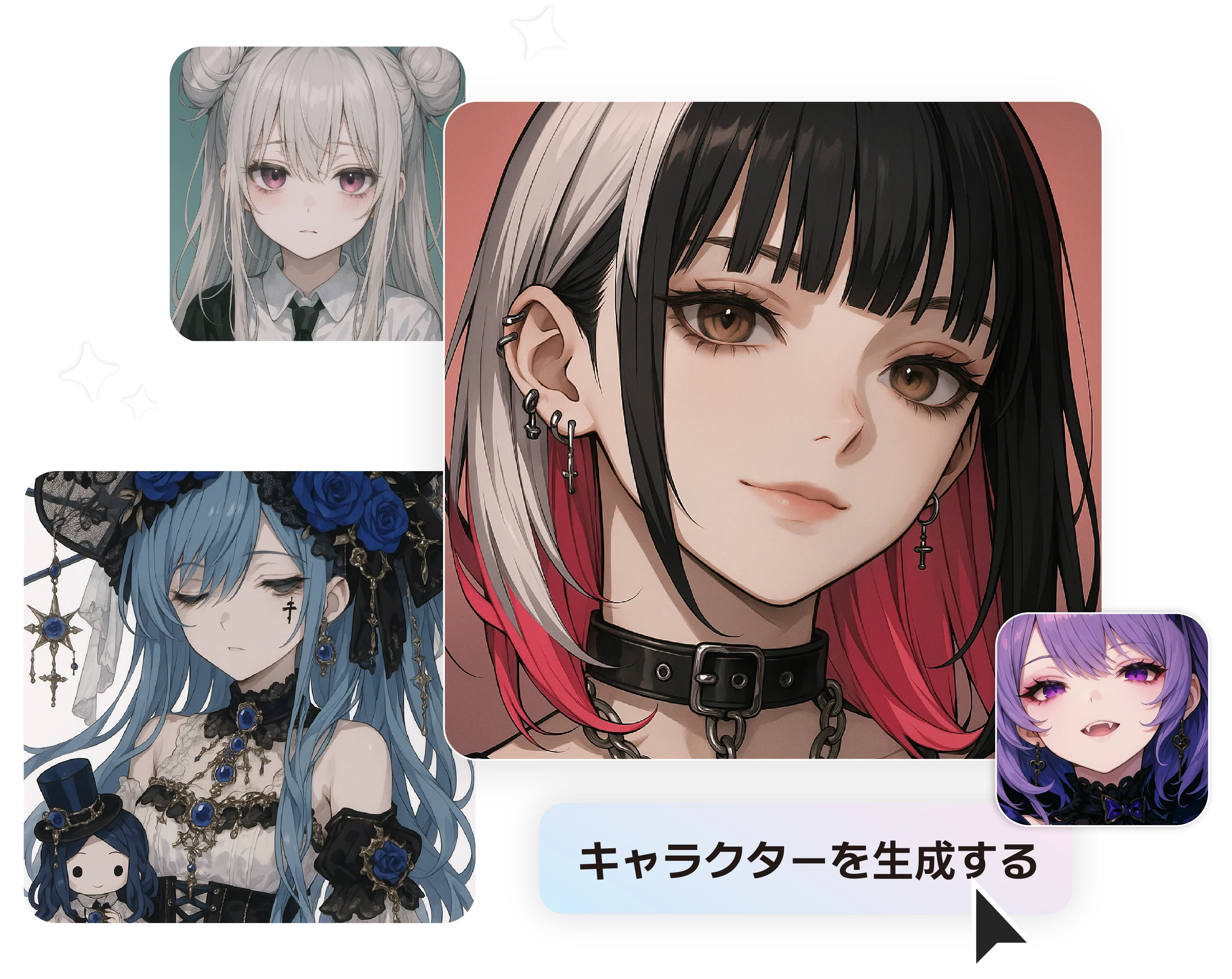 ChatGPTキャラクターメーカーで生成した画像のサンプル集