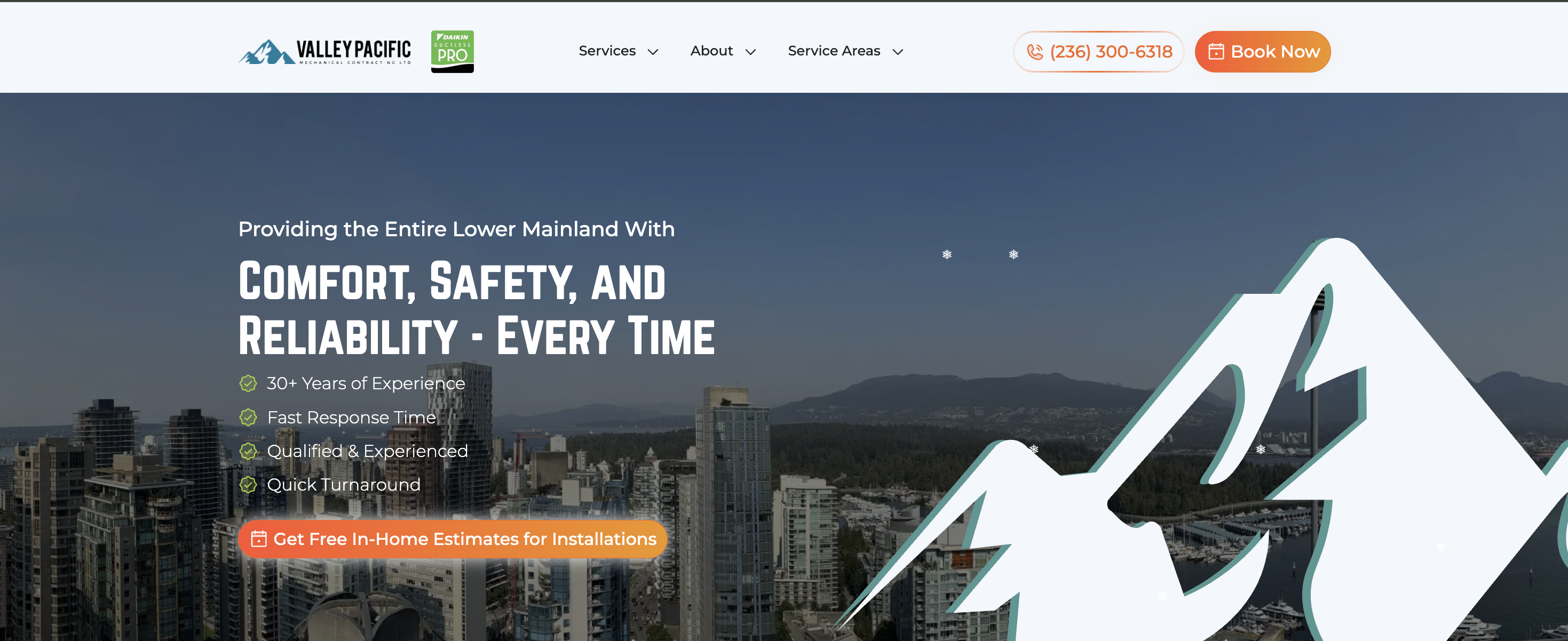 valleypacific website preview