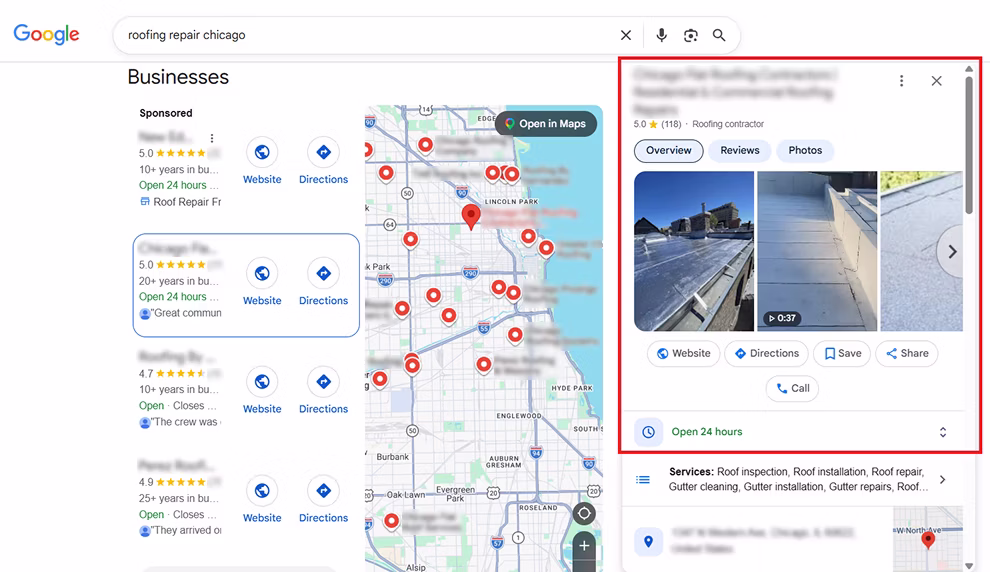 Google Business Profile for Roofing Contractors
