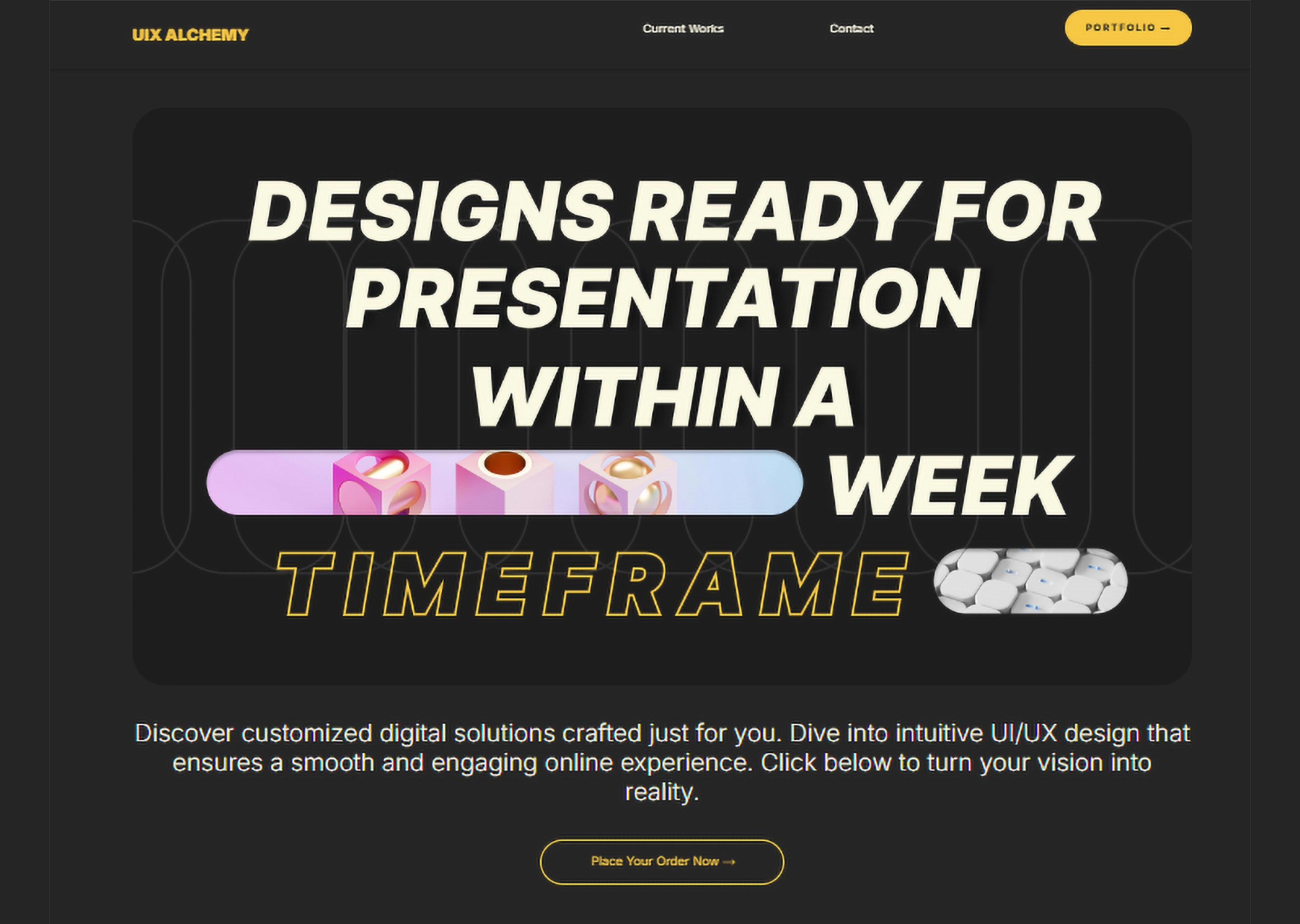 Minimal Yet Impactful – My Old Portfolio