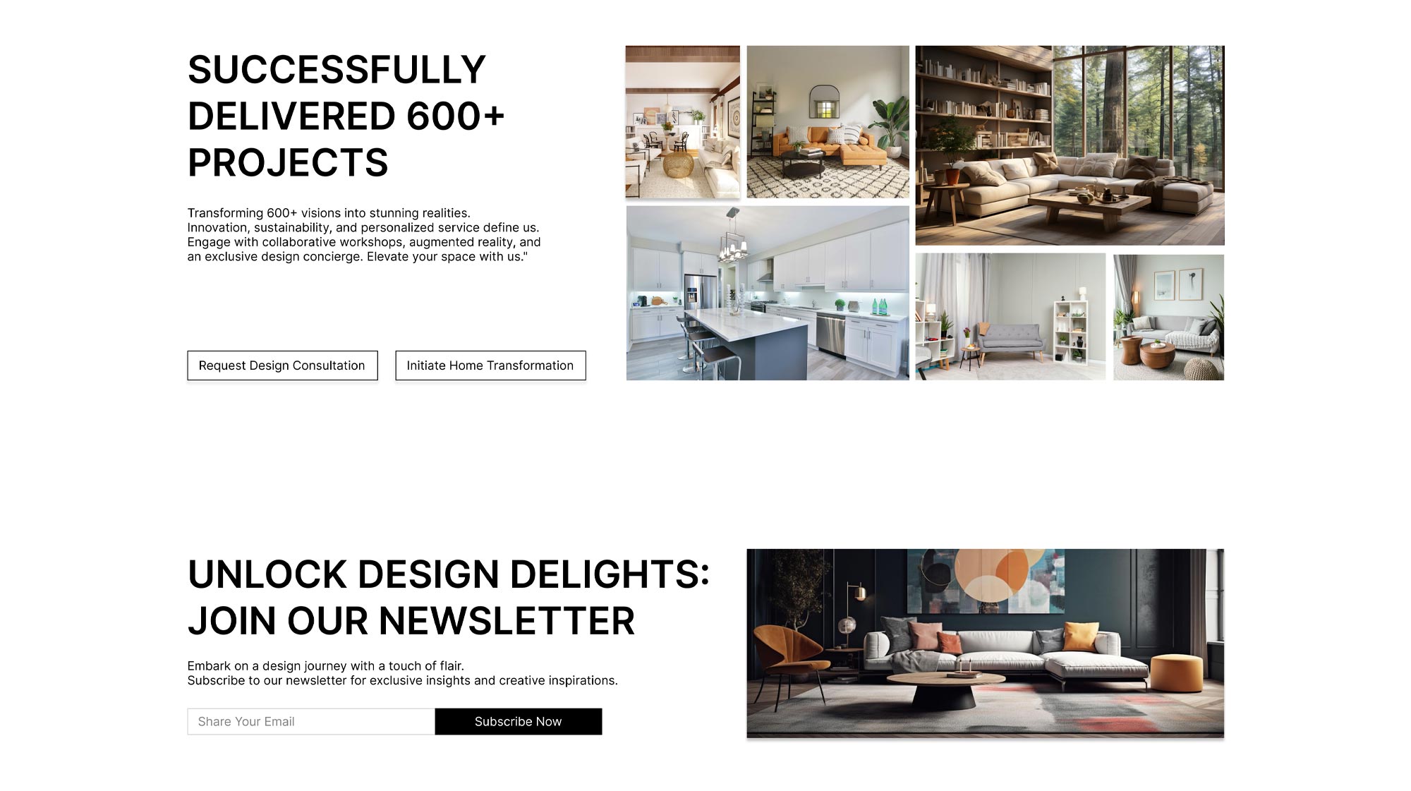 Concept UI for Interior Design Agency - UrbanNest