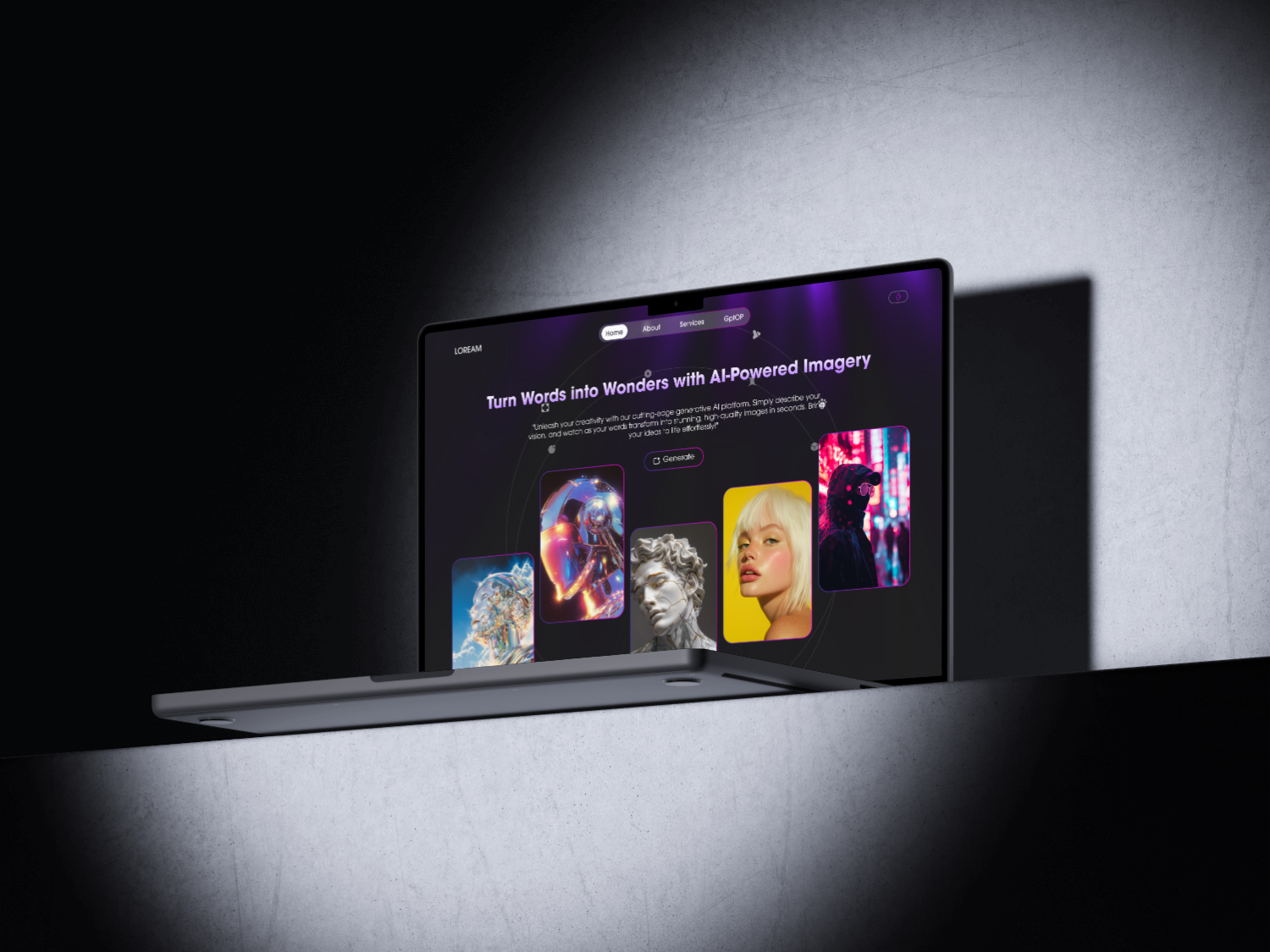 AI-Powered Text-to-Image Website: From Prompts to Visuals