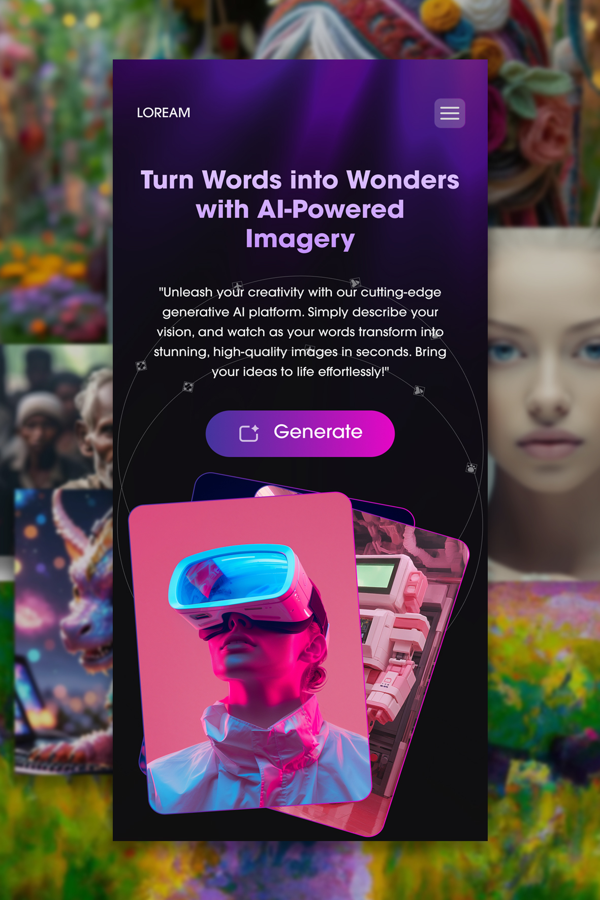AI-Powered Text-to-Image Website: From Prompts to Visuals