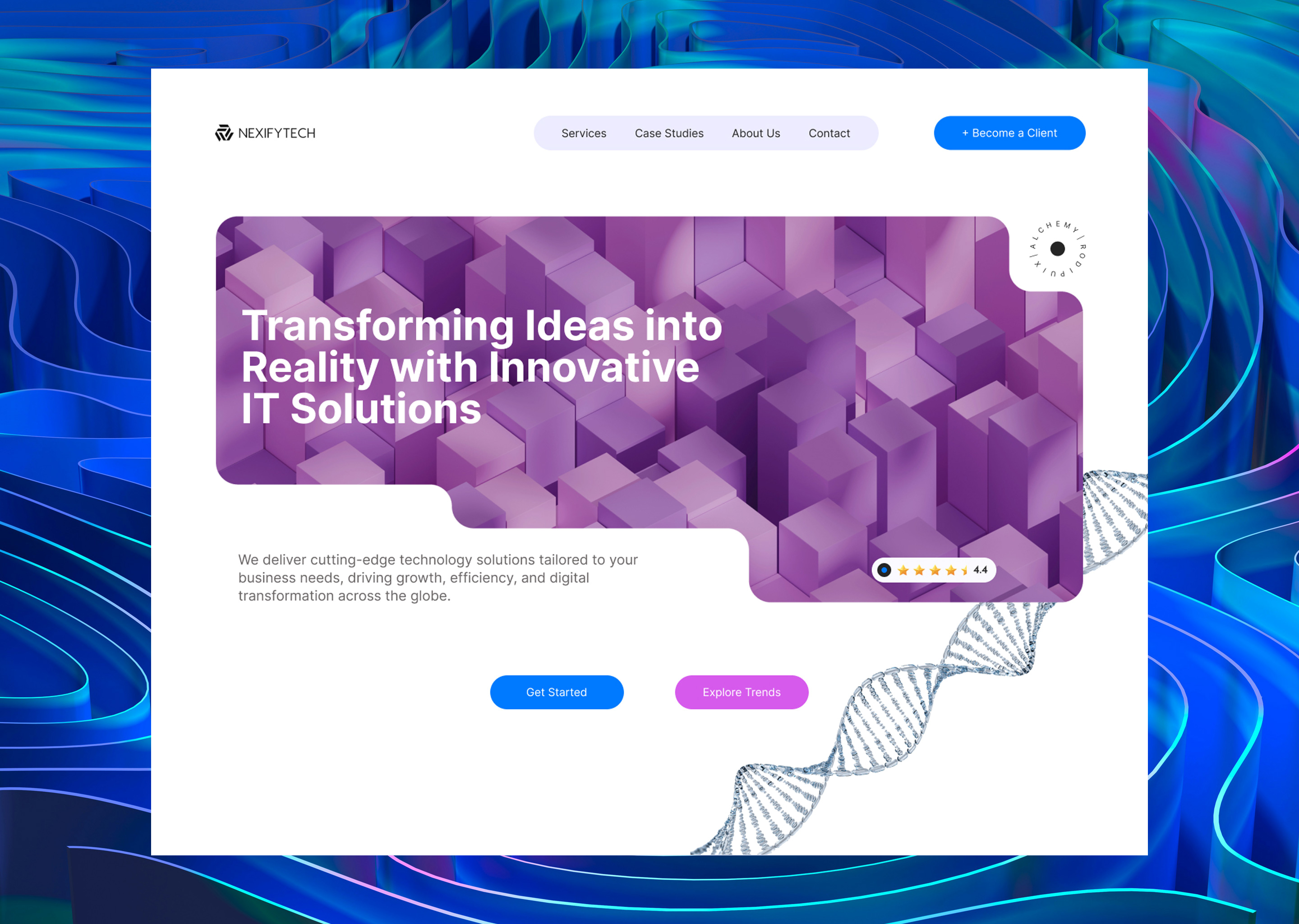 Redesigning an IT Company Website to Elevate UI/UX Standards