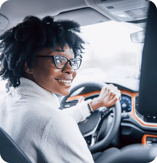 A professional woman that has saved enough for a new car