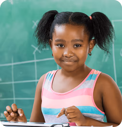 A girl confident in her ability to save and grow her money