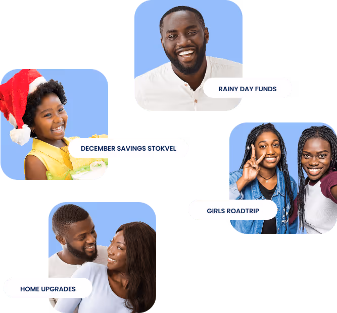 A variety of stokvels and happy people savings