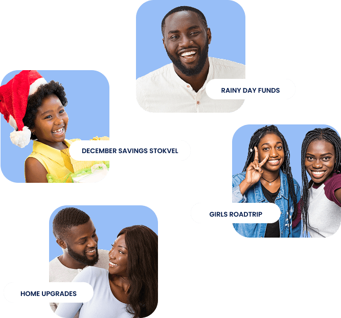 A variety of stokvels and happy people savings