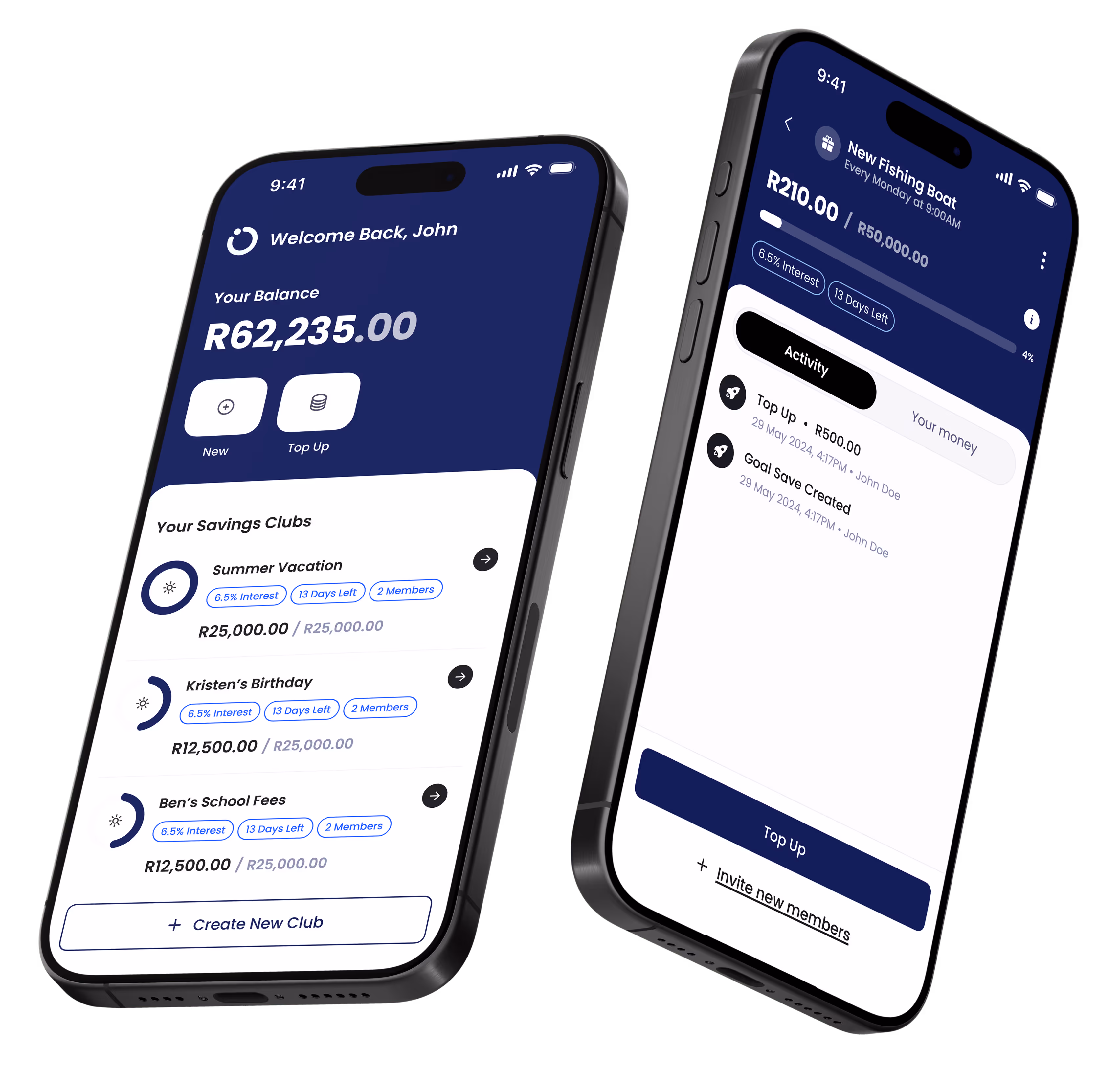 Savings accounts, savings clubs and stokvels