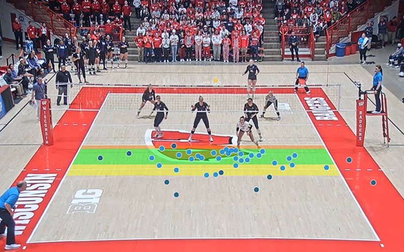 Wisconsin Badgers Passing Radar Map