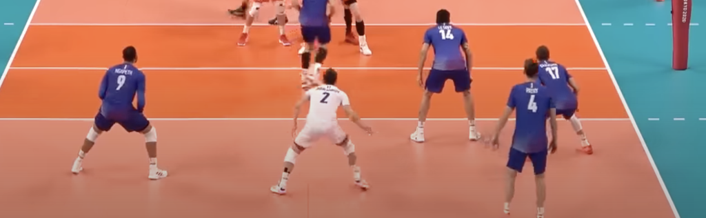 Volleyball Split Step Passers Gold Medal Squared Chris McGown Mike Wall France Olympics Gold Medal