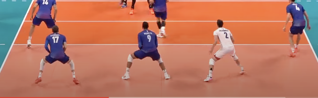 Volleyball Split Step Passers Gold Medal Squared Chris McGown Mike Wall France Olympics Gold Medal