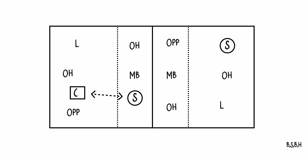 ball, setter, ball, hitter or bsbh volleyball drill