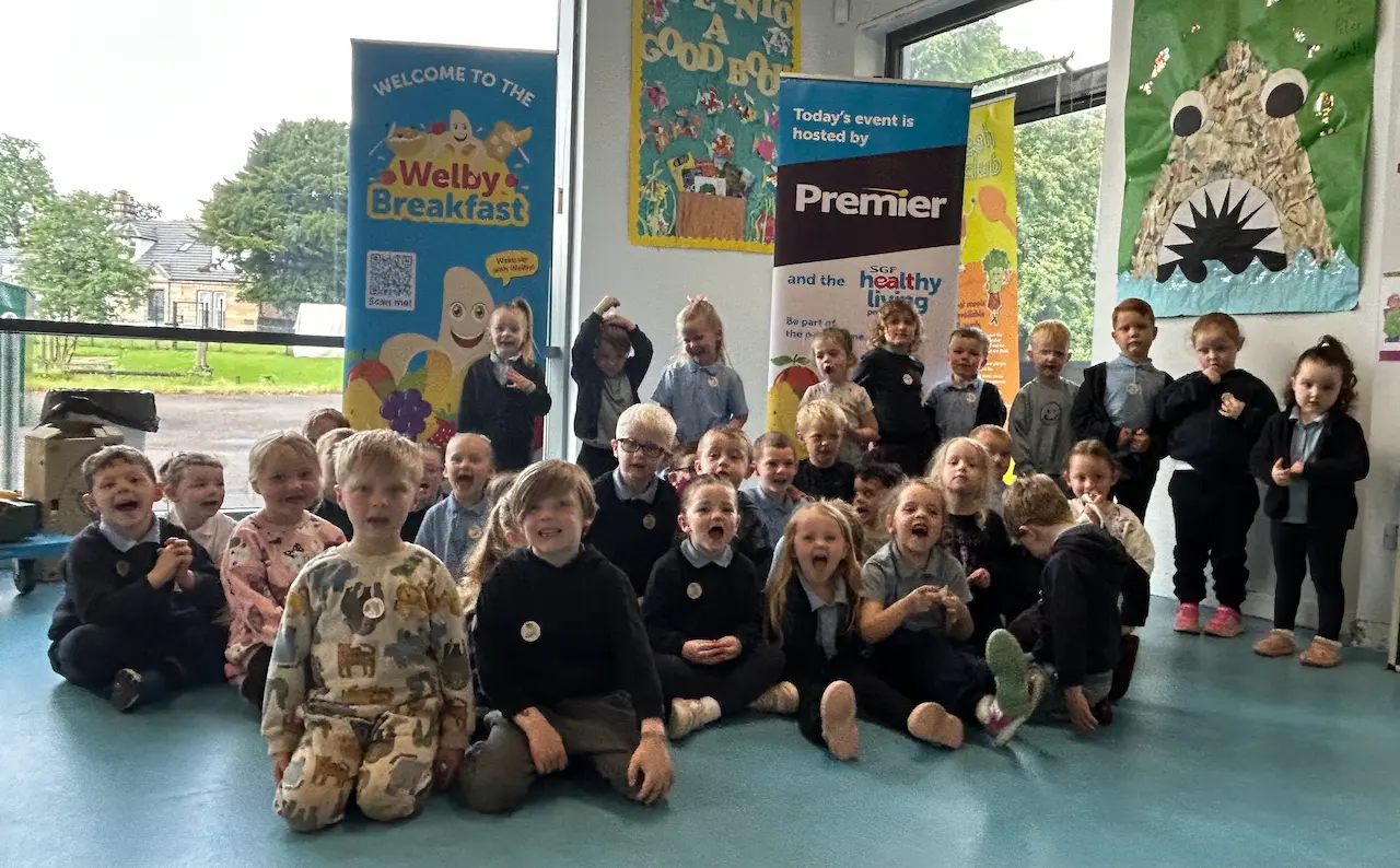 High Blantyre Primary School pupils at the Welby Breakfast