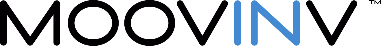 Moovinv logo with a blue abstract shape resembling an M above the word 'Moovinv' in black text.