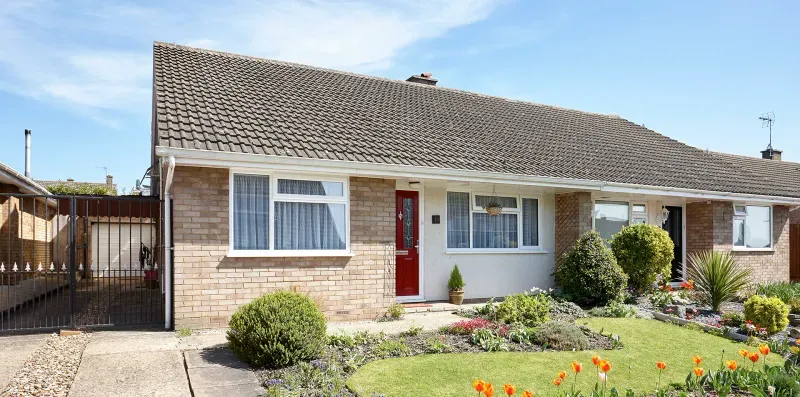 Exterior photograph of a house with uPVC windows