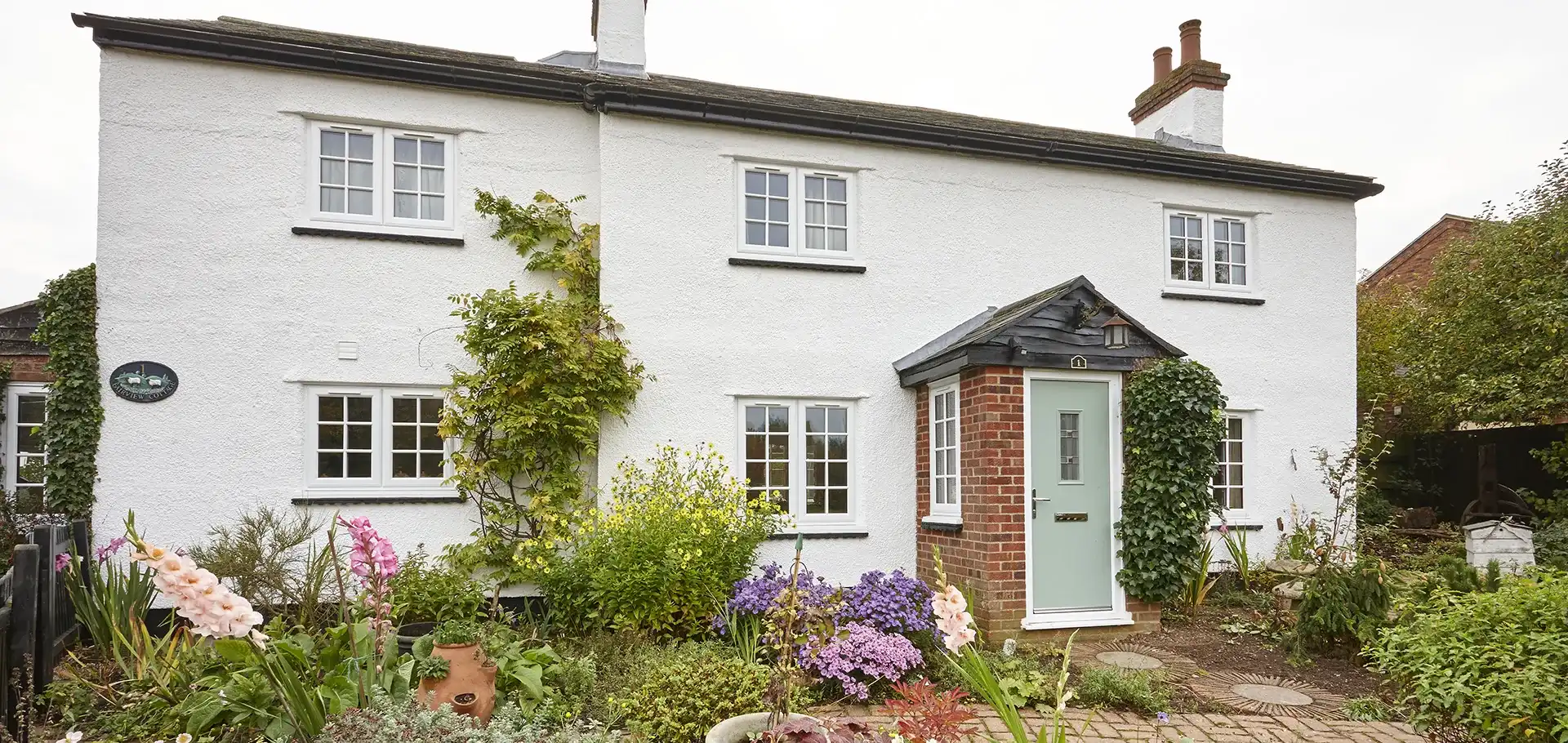 Exterior photograph of a house with uPVC windows