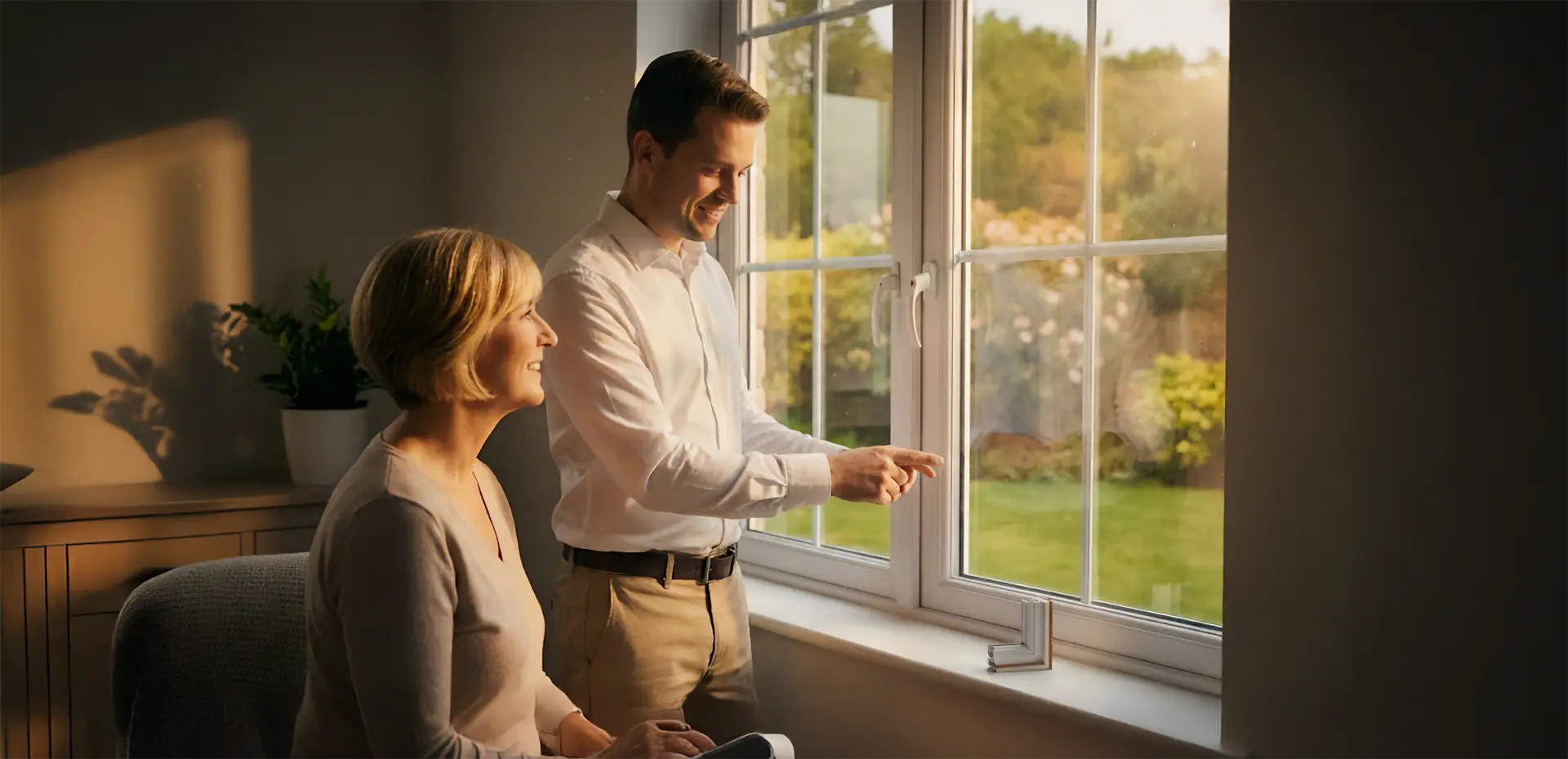 Exterior photograph of a house with uPVC windows