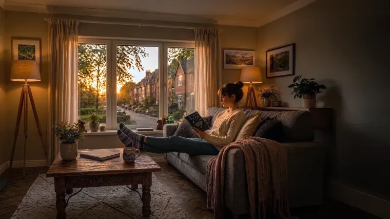 Exterior photgraph of a house with uPVC windows