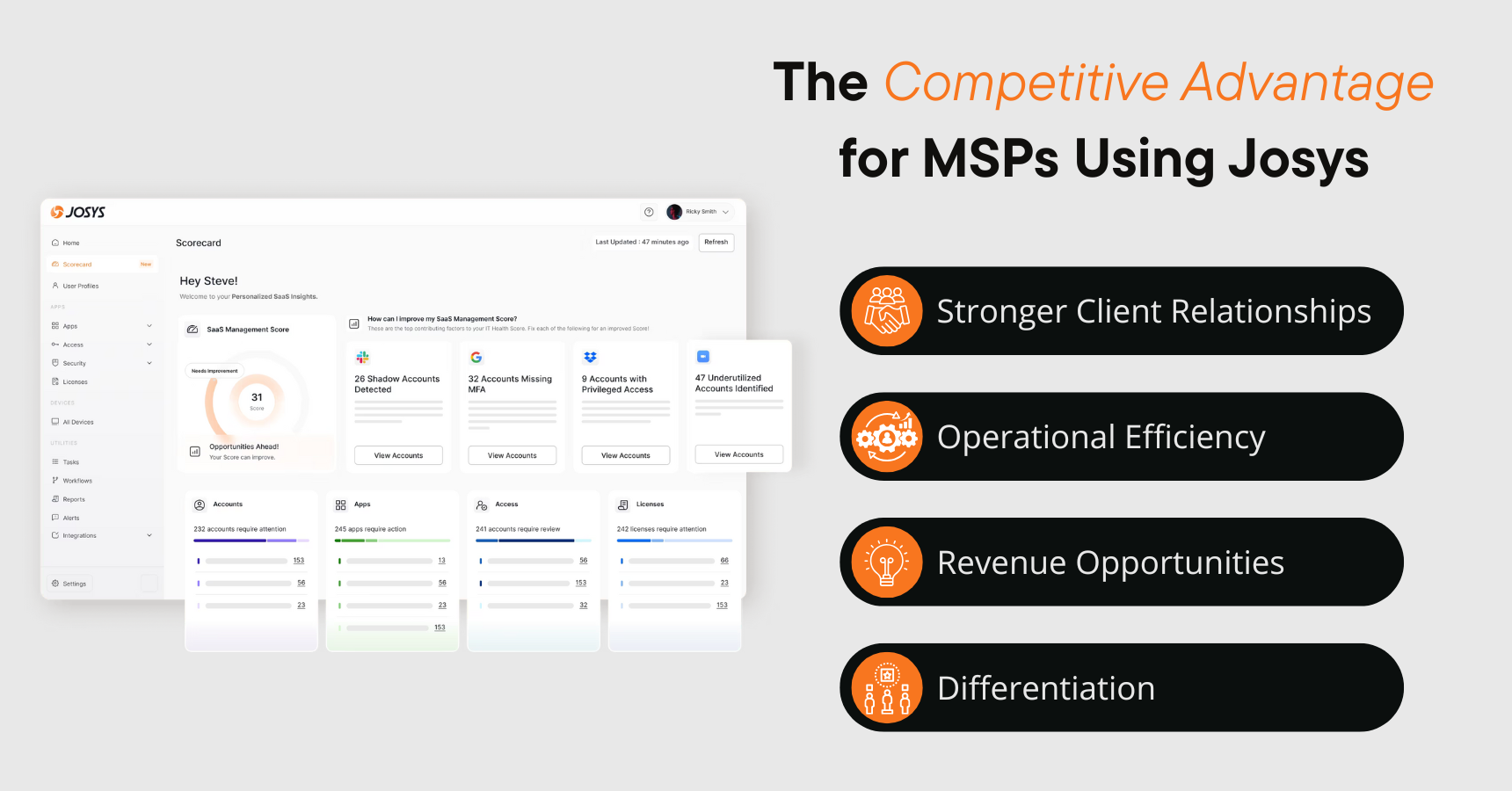 The Competitive Advantage for MSPs Using Josys