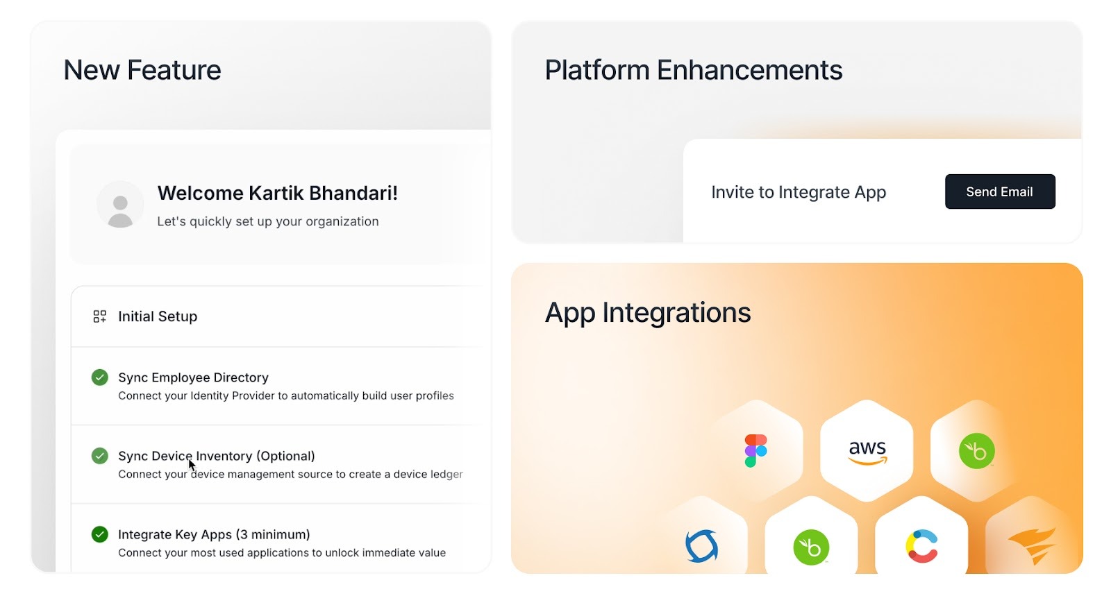 A visual overview of the new features, platform enhancements and app integrations