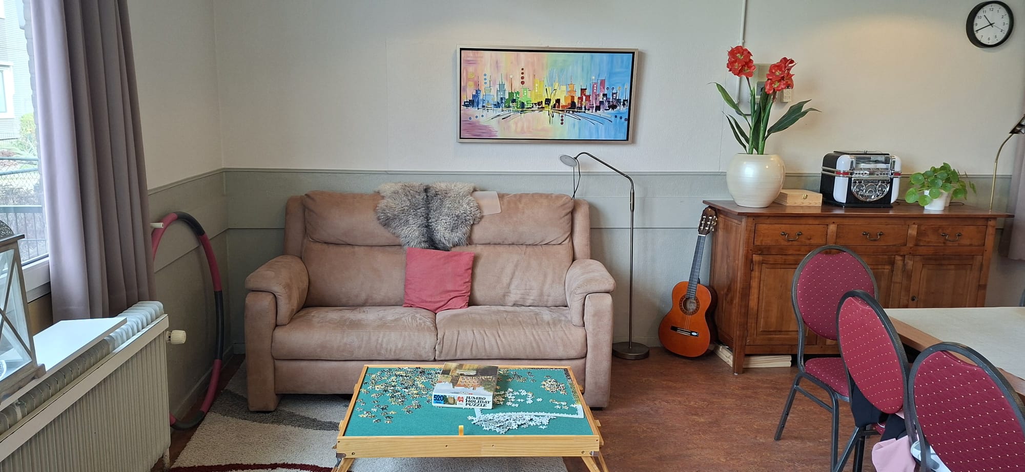 Woonkamer in Timmerholt voor de interieurstyling