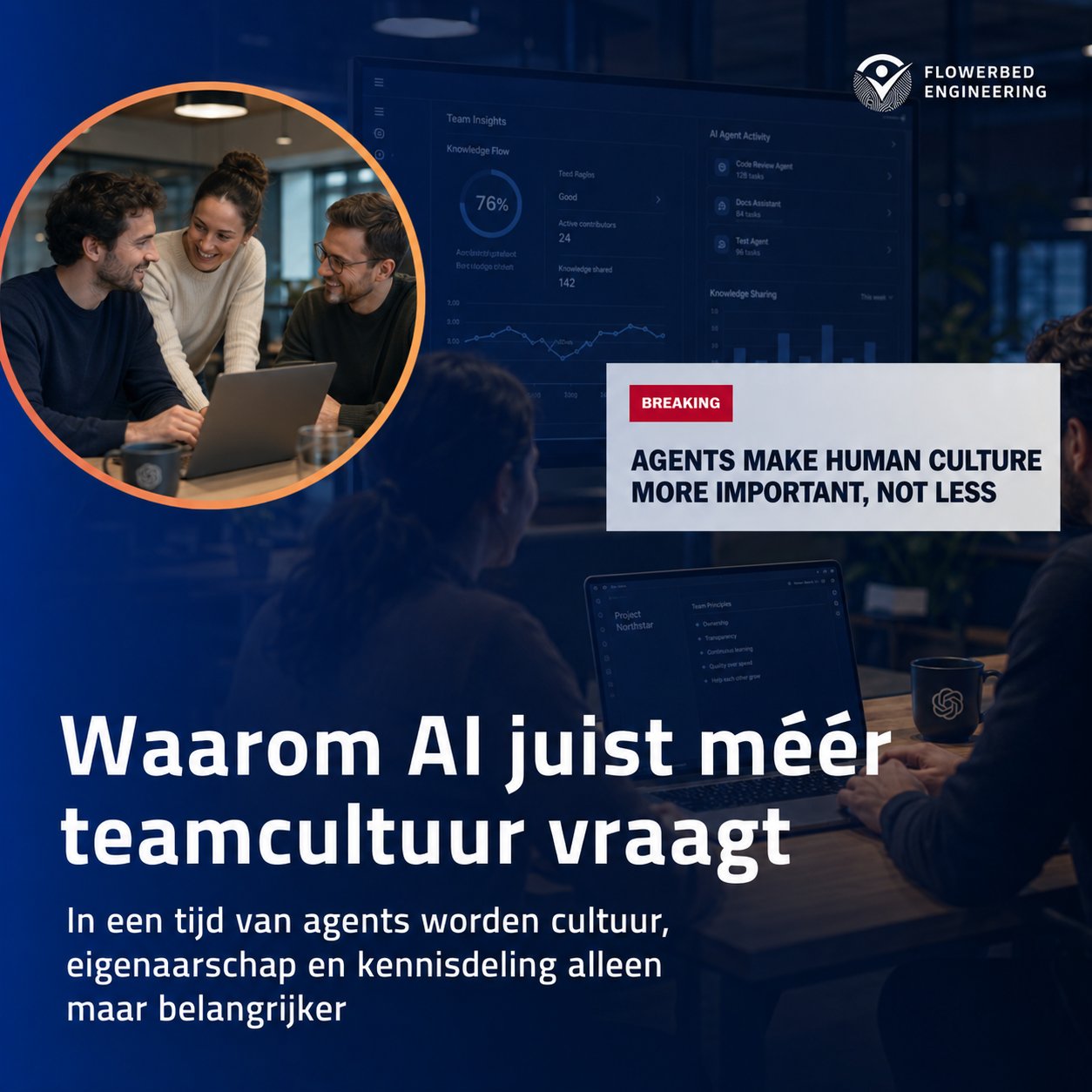 Waarom AI juist meer teamcultuur vraagt - Team Insights dashboard