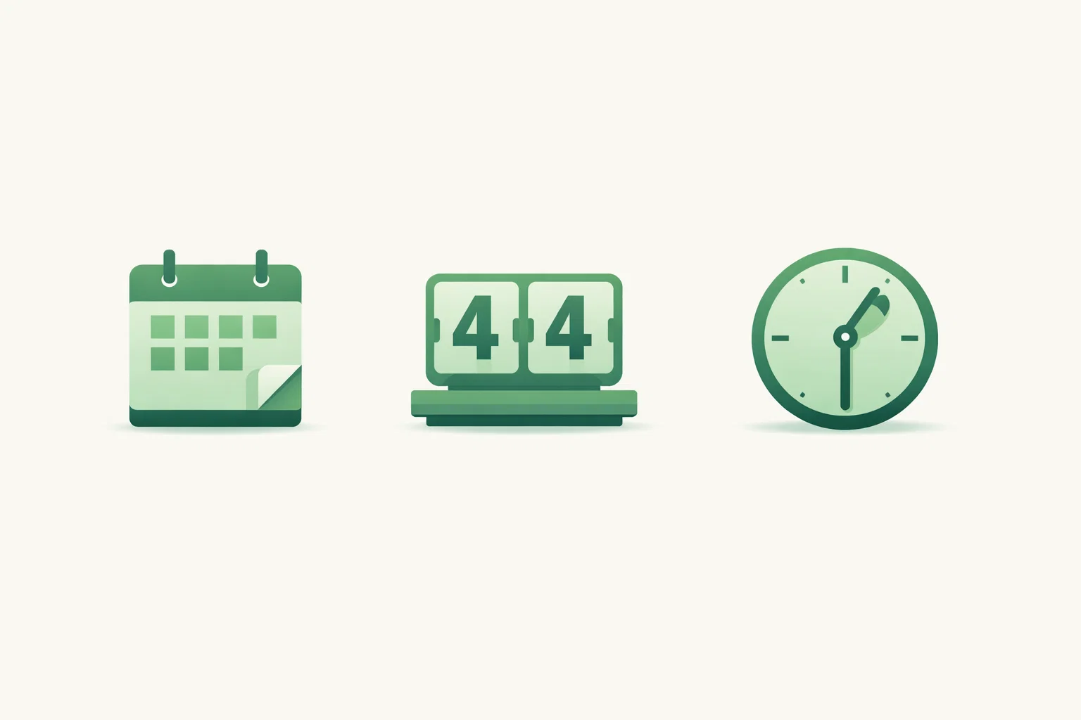 Illustration pédagogique montrant à partir de combien de temps un stage est rémunéré (2 mois, 44 jours, 309 heures) en vert Ikando